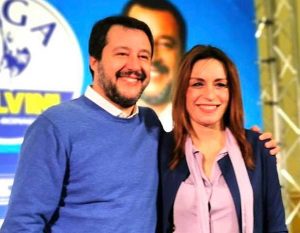 Matteo Salvini e Lucia Borgonzoni