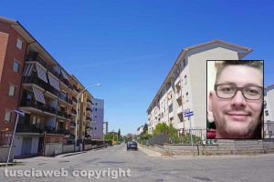 Viterbo - Santa Barbara - Nel riquadro: Roberto Cuboni