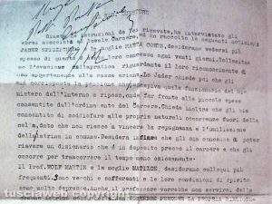 Viterbo - Il documento della questura
