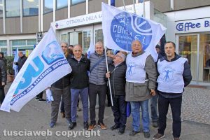 Viterbo - La manifestazione dei sindacati autonomi
