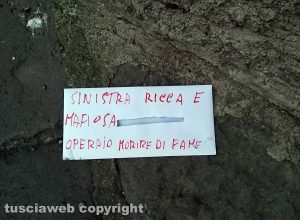 Montefiascone - Le lettere anonime con insulti indirizzate al Pd e alla sinistra
