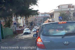 Viterbo - Il semaforo di via Santa Maria in Gradi