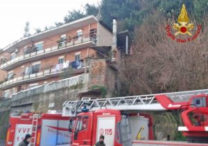 Roma - La frana a Castel Giubileo