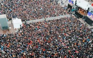 Bologna - Il movimento delle Sardine radunato a Bologna