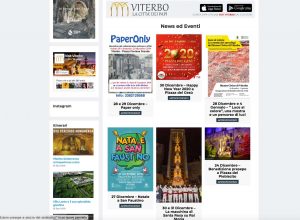Il sito Visit Viterbo aggiornato fino a Natale