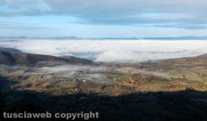 Montefiascone - Le nuvole sopra il lago di Bolsena