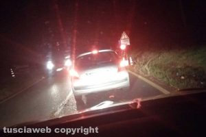 Viterbo - Traffico lungo la strada di Paparano