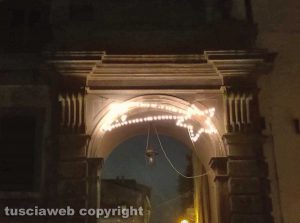 Montefiascone - Le luminarie di Natale la sera del 31 gennaio