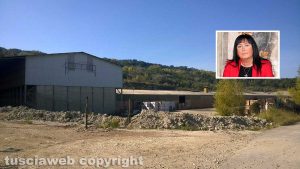 Orte - La ex fornace - Nel riquadro l'assessora Fuselli