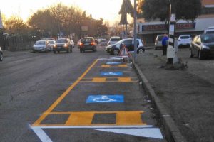 Viterbo - Nuovi parcheggi per i diversamente abili in via Cattaneo