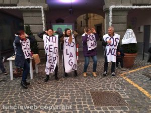La manifestazione “Sos Lago Marta - No geotermia”