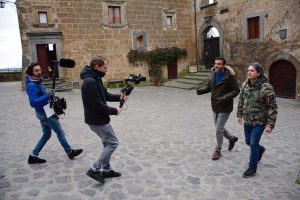 Civita di Bagnoregio in onda sulla televisione del Qatar