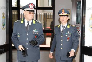 Viterbo - Guardia di finanza - La visita del comandante regionale Rosario Lorusso