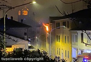 Incendio in un appartamento a Orte
