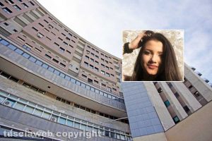 Viterbo - L'ospedale di Belcolle - Nel riquadro Aurora Grazini