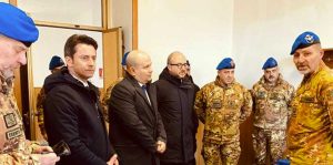 Viterbo - Delegazione di Fratelli d'Italia in visita al comando Aves e alla scuola marescialli aeronautica militare