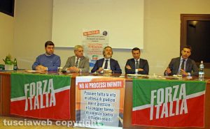 Viterbo - La conferenza di Forza Italia contro la riforma Bonafede