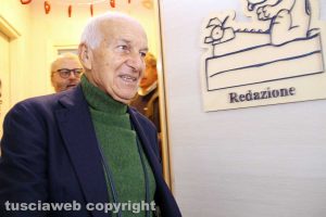 Viterbo - Fausto Bertinotti in visita alla redazione di Tusciaweb