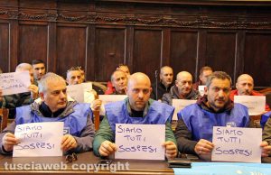 Viterbo - La conferenza stampa della polizia penitenziaria