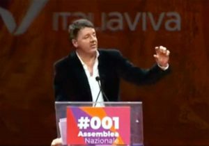 Roma - Matteo Renzi apre l'assemblea nazionale di Italia Viva