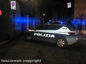 Viterbo - Polizia in via Mazzini