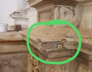 Sutri - La chiesa di san Francesco danneggiata