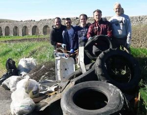 Tarquinia - Tarquinia nel cuore ripulisce l'acquedotto "Le Arcatelle"
