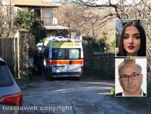 Montefiascone - Sedicenne morta in casa - Nei riquadri: Aurora Grazini e Massimo Paolini
