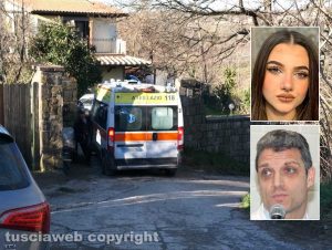 Montefiascone - Sedicenne morta in casa - Nei riquadri: Aurora Grazini e Daniele Angelini
