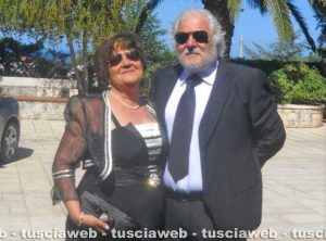 Domenico Lippolis con la moglie Gianfranca Porcu
