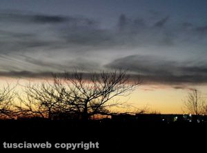 Parco del bullicame al tramonto