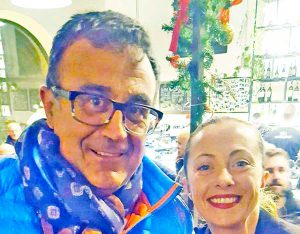 Giampaolo Arieti con Giorgia Meloni