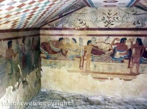 Tarquinia - Necropoli etrusca - La tomba dei leopardi