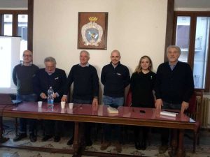 Da sinistra, Darida, Girolami, Federici, Morera, Paolucci e Olmi-