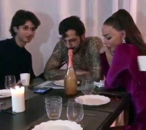 Fabrizio Corona festeggia il compleanno con Nina Moric e il figlio Carlos