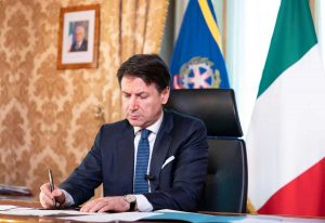 Il presidente del consiglio Giuseppe Conte