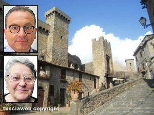 Bolsena - Nei riquadri: Paolo Dottarelli e Anna Maria Biancalana