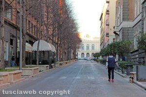 Viterbo in zona rossa