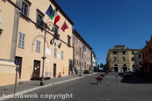 Tarquinia deserta - Piazza Giacomo Matteotti