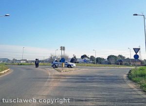 Tarquinia - Posto di blocco polizia locale