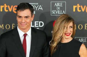 Pedro Sanchez e la moglie Begona Gomez