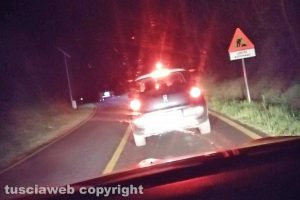 Viterbo – Traffico lungo la strada di Paparano