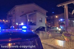 Grotte di Castro - Canna fumaria in fiamme