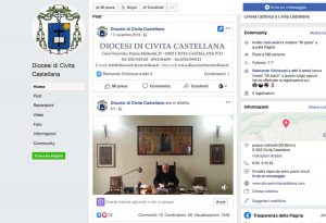 Civita Castellana - Messa in diretta Facebook in tempi di Coronavirus