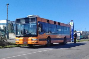 Montefiascone - Incendio in un autobus Francigena sulla Cassia