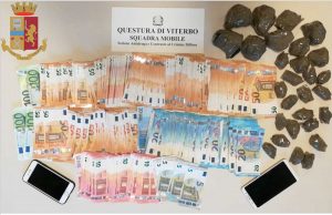 Viterbo - Polizia - La cocaina sequestrata