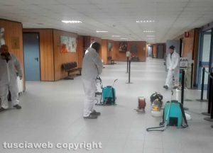 La sanificazione del tribunale