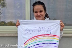Viterbo - L'iniziativa "Andrà tutto bene"