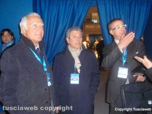 Mario Soggiu all'ultimo congresso An con Meroi e Lega