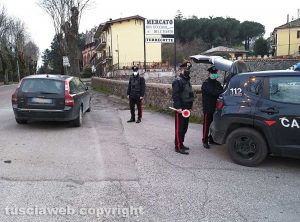 Montefiascone - Coronavirus - I controlli dei carabinieri